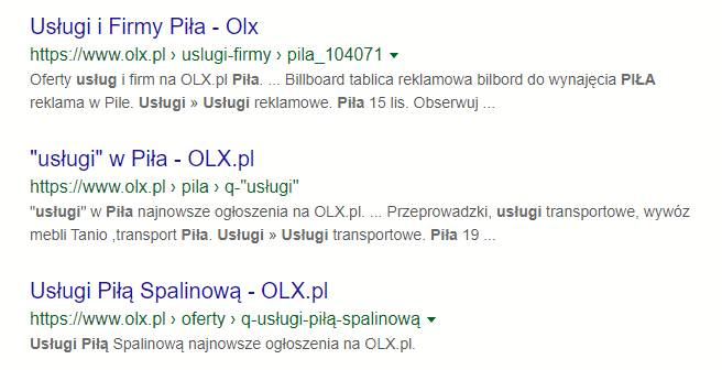 Usługi OLX